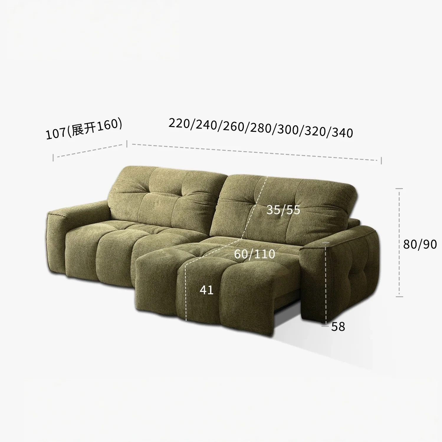 Nara Extendable Sofa - Image 13